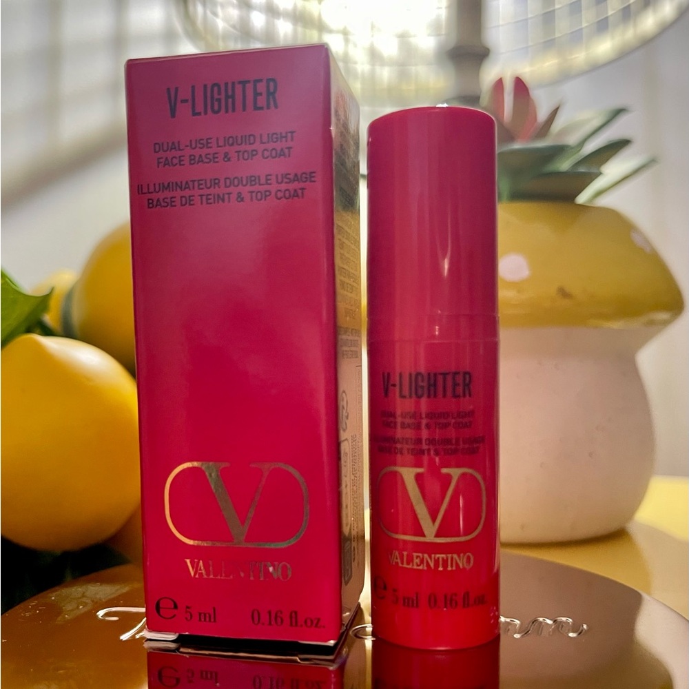 NIB Valentino V-Lighter Base & Top Coat - Rosa